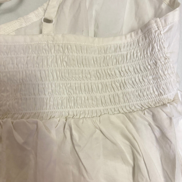 NWT Cacique White Blue Embroidered Sundress Women’s 14/16 Adjustable Straps Boho - Picture 8 of 11